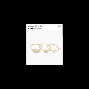 Gorjana stackable ring set.  A
